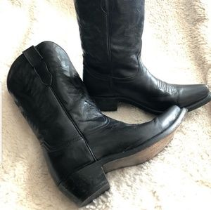 Leather Cowgirl boots